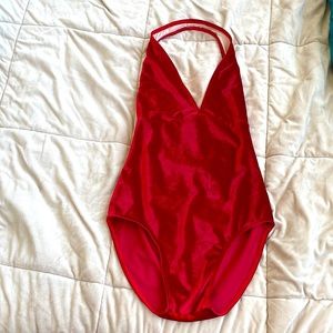 Gorgeous velvet halter leotard